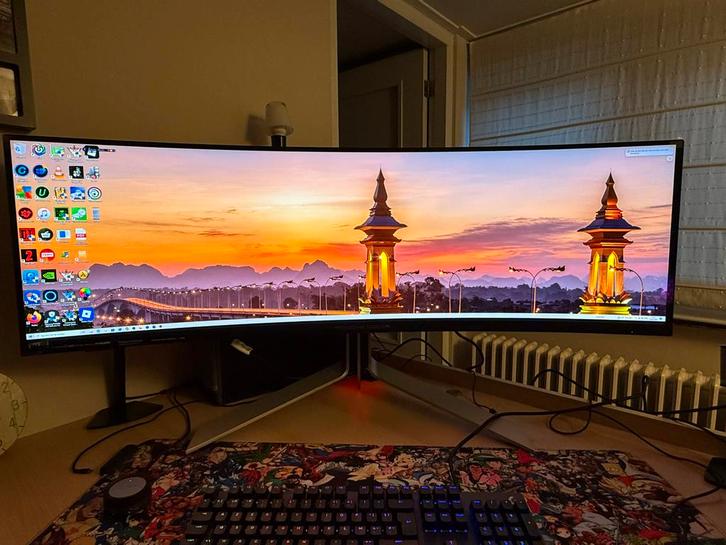 Porsche design 49 inch oled 5K 240hz 0,03ms, Computers en Software, Monitoren, Zo goed als nieuw, DisplayPort, Gaming, VA, Ophalen