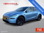 Tesla Model Y RWD in Glacier Blue – 4.500 km, trekhaak, Auto's, Tesla, Achterwielaandrijving, Gebruikt, Zwart, Navigatiesysteem