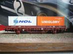 ELECTROTREN 1521K wagon KS avec 2 contenaires SNCB ho dc, Overige merken, Gelijkstroom, Ophalen of Verzenden, Nieuw