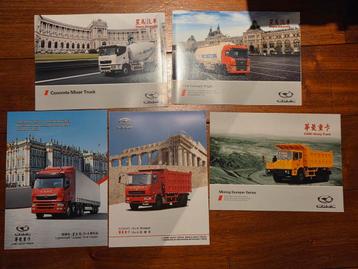 5x CAMC chinese truck folder brochure beschikbaar voor biedingen