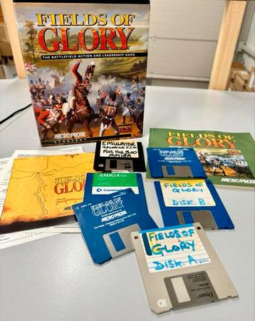 Fields of glory - Big Box IBM PC Amiga A 500 spel vintage
