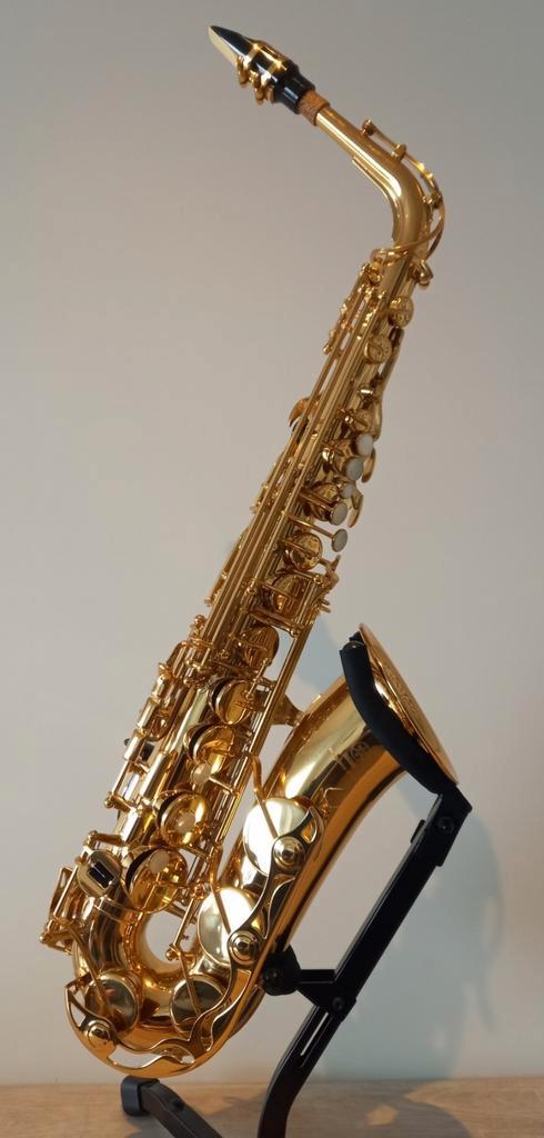 Yamaha alt sax (nieuwstaat), Muziek en Instrumenten, Blaasinstrumenten | Saxofoons, Zo goed als nieuw, Alt, Ophalen