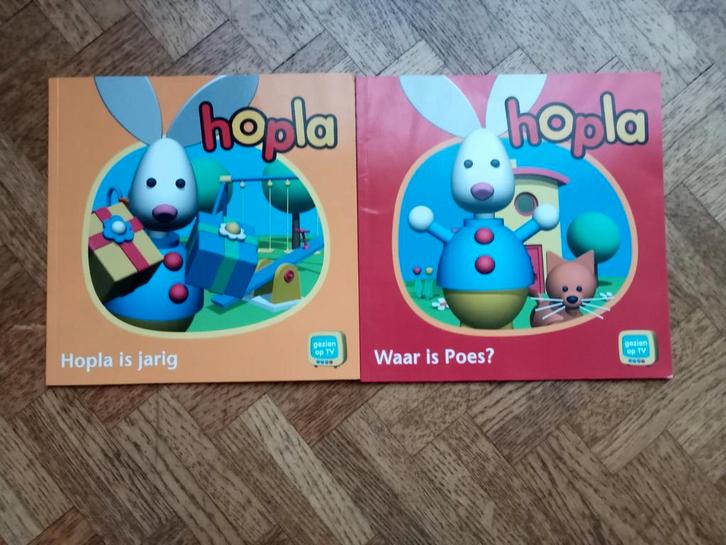 2 dunne boekjes Hopla, Boeken, Kinderboeken | Kleuters, Gelezen, Ophalen of Verzenden