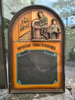 ZELDZAAM Oud krijtbord Laurel en Hardy. De dikke en de Dunne, Antiek en Kunst, Ophalen