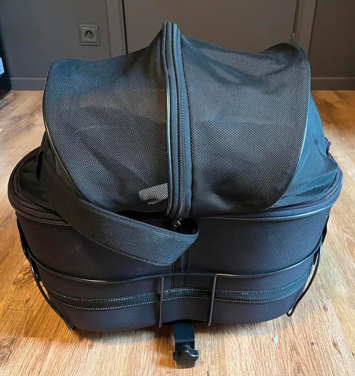 Fiets/hondendraagmand voor  op fietsbagagerek of op scooter, Dieren en Toebehoren, Hondenbenches, Zo goed als nieuw, Ophalen