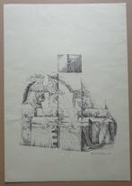 PAUL VAN GYSEGHEM / COMPOSITIE / ZW-W LITHO / 61x43cm / 1978, Ophalen of Verzenden