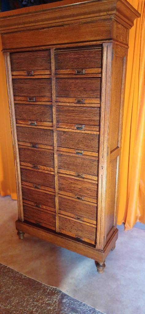Knutselmeubilair Notarismeubilair vintage werkbank loft, Antiek en Kunst, Curiosa en Brocante, Ophalen of Verzenden