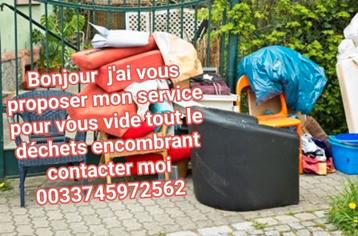 Bonjour j'ai vous proposer mon service vide masion garage  beschikbaar voor biedingen