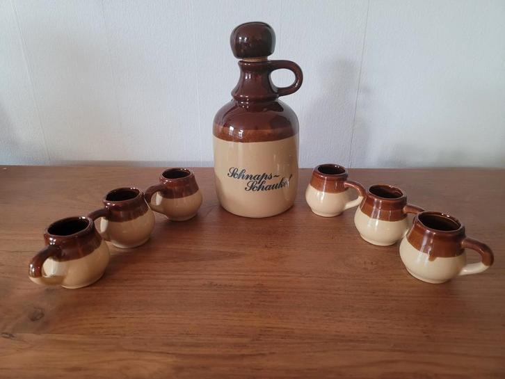 Ancien service à alcool en grès, Antiquités & Art, Antiquités | Céramique & Poterie, Enlèvement ou Envoi