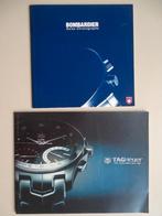 Montres TAG Heuer & Bombardier - lot 2 catalogues - 2007, Enlèvement ou Envoi, Utilisé, Montre-bracelet, TAG Heuer