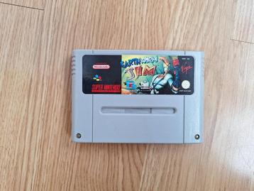 Earthworm Jim voor de Super Nintendo (SNES) beschikbaar voor biedingen