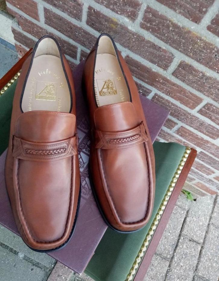 Heren schoenen Ambiorix Mt45, Kleding | Heren, Schoenen, Nieuw, Loafers, Bruin, Ophalen of Verzenden