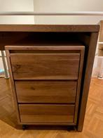 Ladeblok op wieltjes 44x53x66cm - eik massief & fineer, Huis en Inrichting, Ophalen, Met wielen, Gebruikt, Bureau