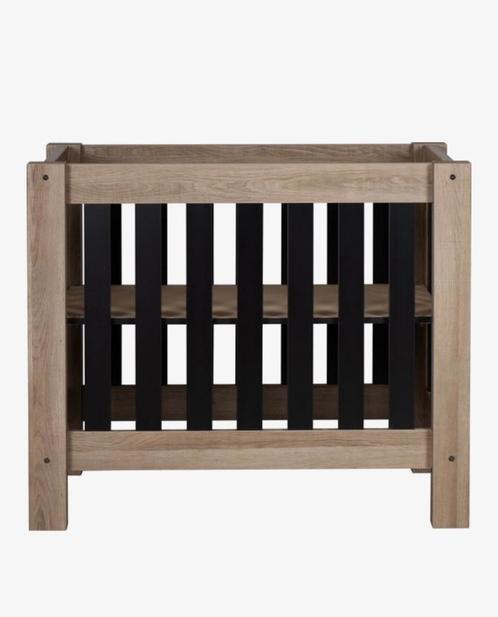 TWF Box Brian zonder lade bruin/zwart, Kinderen en Baby's, Babyparken, Zo goed als nieuw, Rechthoekig, In hoogte verstelbaar, Boxkleed