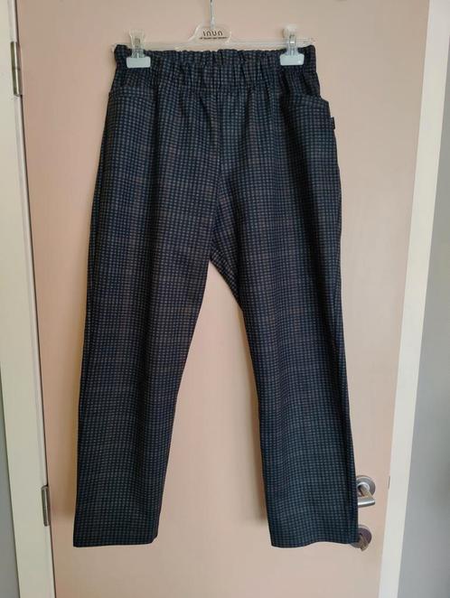 Broek met ruiten van 'Victor' maat XL, Kleding | Dames, Broeken en Pantalons, Zo goed als nieuw, Maat 42/44 (L), Grijs, Lang, Ophalen of Verzenden