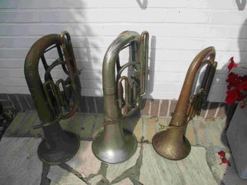 3 koperblaasinstrumenten  beschikbaar voor biedingen