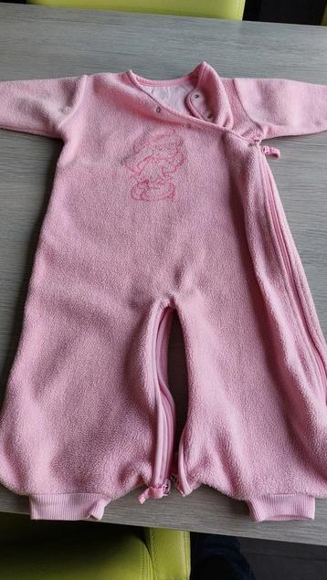 Slaapzak babyboom smurfin met gesplitste benen, Kinderen en Baby's, Ophalen of Verzenden, Zo goed als nieuw, 70 tot 85 cm, Slaapzak