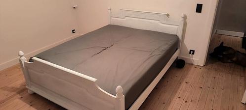 Gerestaureerd elektrisch twee persoonbed, Huis en Inrichting, Slaapkamer | Bedden, Zo goed als nieuw, Hout, Ophalen