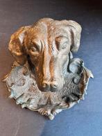 Bronzen inktpot Labrador, Ophalen of Verzenden