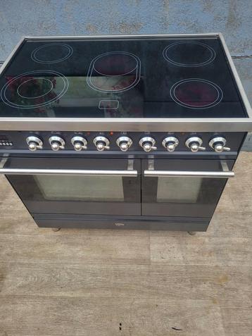 Fjin werkende Boretti antraciet kleur 5,pits 90cm ovens  beschikbaar voor biedingen
