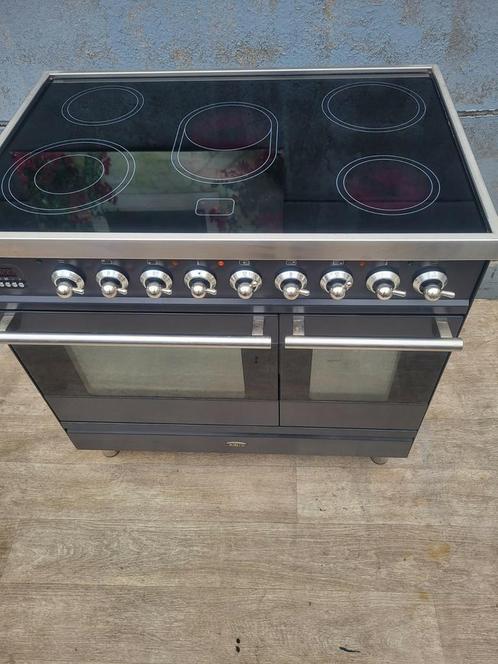 Fjin werkende Boretti antraciet kleur 5,pits 90cm ovens, Elektronische apparatuur, Fornuizen, Zo goed als nieuw, Grill, Hete lucht