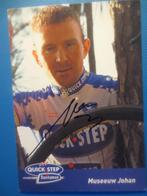 wielerkaart 2003 team quick step  johan museeuw  signe, Sport en Fitness, Verzenden, Zo goed als nieuw
