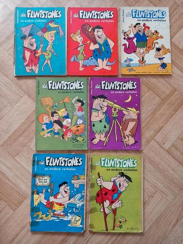 7 oude stripboeken van 'de Flintstones en andere verhalen' beschikbaar voor biedingen
