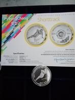 Olympische spelen 2018 herdenkingsmunt,shortrack., Ophalen of Verzenden