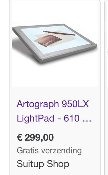 Lichtpad 50cm op 68 cm, Enlèvement, Comme neuf