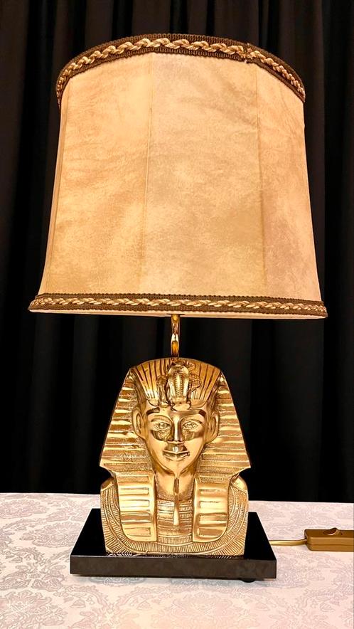 Mooie vintage tafellamp,messing sculptuur,Regina-Italië1970, Maison & Meubles, Lampes | Lampes de table, Comme neuf, Enlèvement ou Envoi