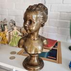 Jolie sculpture en bronze signée Houdon en bon état, Antiquités & Art, Antiquités | Bronze & Cuivre, Enlèvement ou Envoi