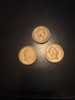 Trois pièces one pound 1989 1990, Postzegels en Munten, Ophalen of Verzenden