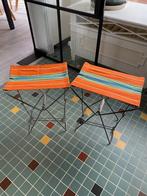 strandstoelen  vintage retro jaren 50, Jardin & Terrasse, Chaises longues, Comme neuf, Enlèvement ou Envoi, Métal