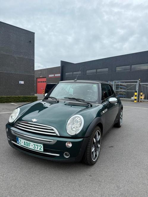 Mini Cooper sidewalk 1.6, Auto's, Mini, Particulier, Cabrio, Cruise Control, Benzine, Euro 5, 3 deurs, Handgeschakeld, Groen, Bruin
