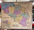 Oude landkaart België staatkundig op linnen, Enlèvement ou Envoi