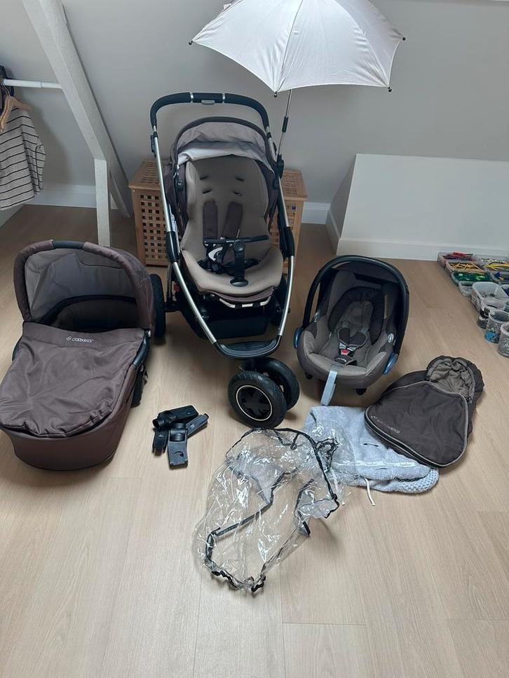 Maxi Cosi Mura 3 kinderwagen en autostoel 3 in 1, Kinderen en Baby's, Kinderwagens en Combinaties, Zo goed als nieuw, Kinderwagen