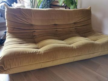 Ligne Roset vintage Togo trois places jaune moutarde, Enlèvement, Utilisé
