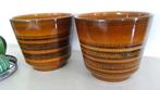 Grote retro vintage bloempot Germany keramiek Ø 28cm, Ophalen of Verzenden, Binnen