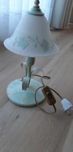 Lamp vintage, Huis en Inrichting, Lampen | Tafellampen, Ophalen, Gebruikt, Minder dan 50 cm, Glas