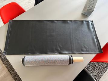 5 zwarte tafellopers vegan leder 107 x 44,5cm ZIEN beschikbaar voor biedingen