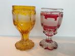 Deux verres en cristal de Bohême avec vues de Spa, 1854, Antiquités & Art, Enlèvement