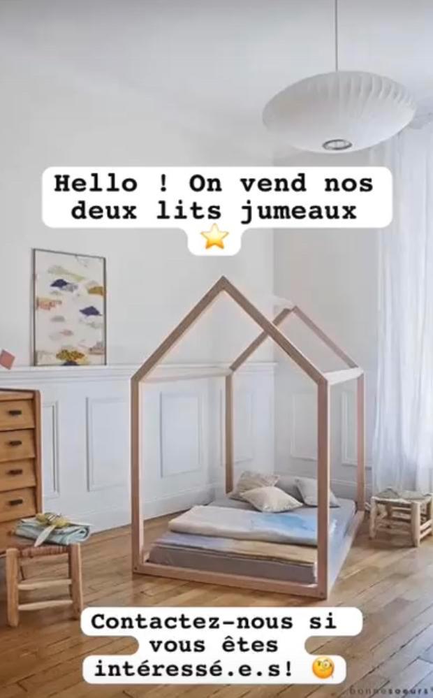 Bed van Bonnesoeurs, Kinderen en Baby's, Kinderkamer | Bedden, Gebruikt, 140 tot 160 cm, 85 tot 100 cm, Lattenbodem, Ophalen