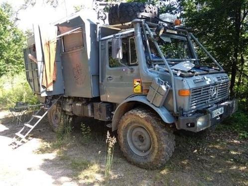 Véhicule camping 4x4, Caravanes & Camping, Camping-cars, Particulier, Semi-intégral, jusqu'à 3, Mercedes-Benz, Diesel, 5 à 6 mètres