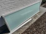 2 glazen schuifdeuren inclusief rails (271 hoog - 78.5 breed, Overige materialen, Overige typen, Zo goed als nieuw, Inclusief glas