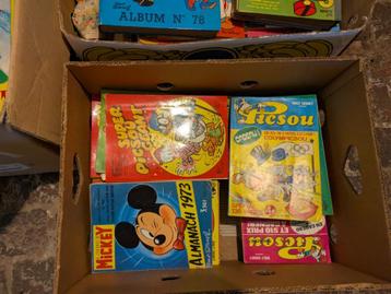 4 caisses de magazines Mickey - Tintin - Spirou beschikbaar voor biedingen