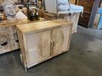 Kast/Dressoir Hout en Webbing mooi in Ibiza/Boho interieur, Met deur(en), Overige materialen, Nieuw, Ophalen of Verzenden
