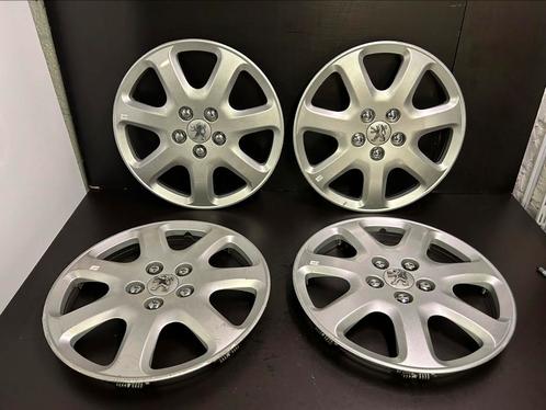 4 wieldoppen Peugeot 207,208,307,308,508,2008 partner 16", Auto diversen, Wieldoppen, Gebruikt, Ophalen of Verzenden