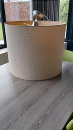 Plafondlamp - ronde hanglamp beige stof, Maison & Meubles, Lampes | Plafonniers, Enlèvement, Comme neuf, Tissus