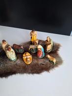 Hele mooie oude kerststal figuren, Diversen, Kerst, Ophalen, Gebruikt