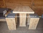 Steigerhout Barset Bartafel Tuinset GRATIS levering Aktie !, Tuin en Terras, Tuinsets en Loungesets, 5 zitplaatsen, Verzenden